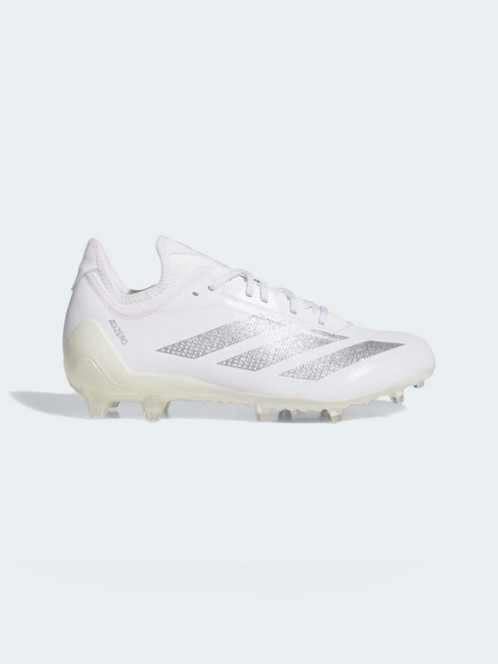 SOLD‼️adidas White Soccer Cleats with Silver Stripes - Picture 3 of 10
